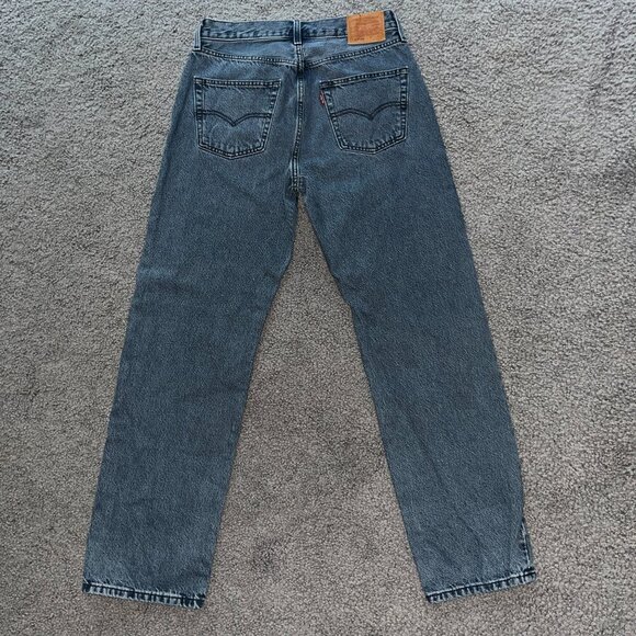 Levi's Women's Straight Leg Jeans - Dark Blue - Picture 4 of 12